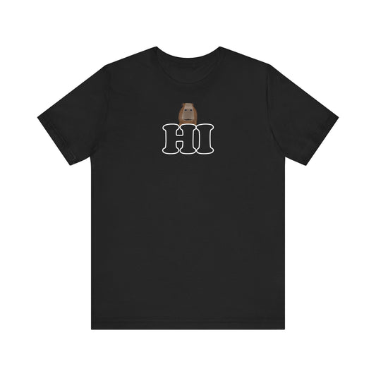 Capybara sagt Hi mit Lächeln Lustiges Capybara T-Shirt