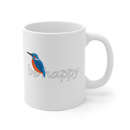 Eisvogel Be Happy Vogel Tasse für Vogelfreunde