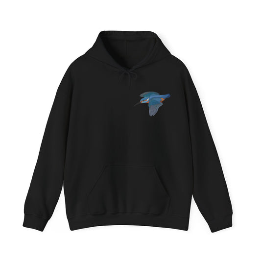 Eisvogel Vogel Hoodie - Kapuzenpullover für Vogelbeobachter & Naturliebhaber mit Vogelmotiv