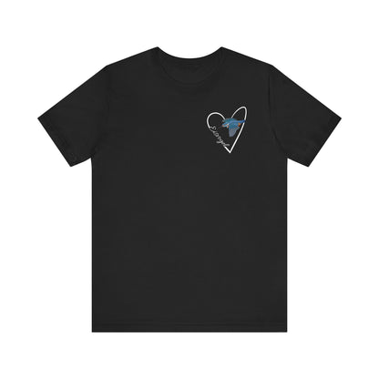 Eisvogel Vogel T-Shirt mit Herz für Vogelfreunde