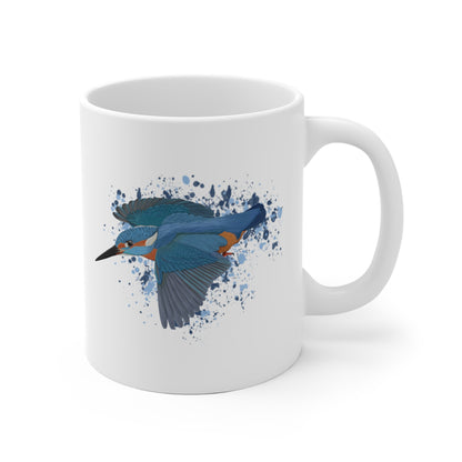 Eisvogel Vogel Tasse Weiß für Vogelfreunde & Vogelbeobachter