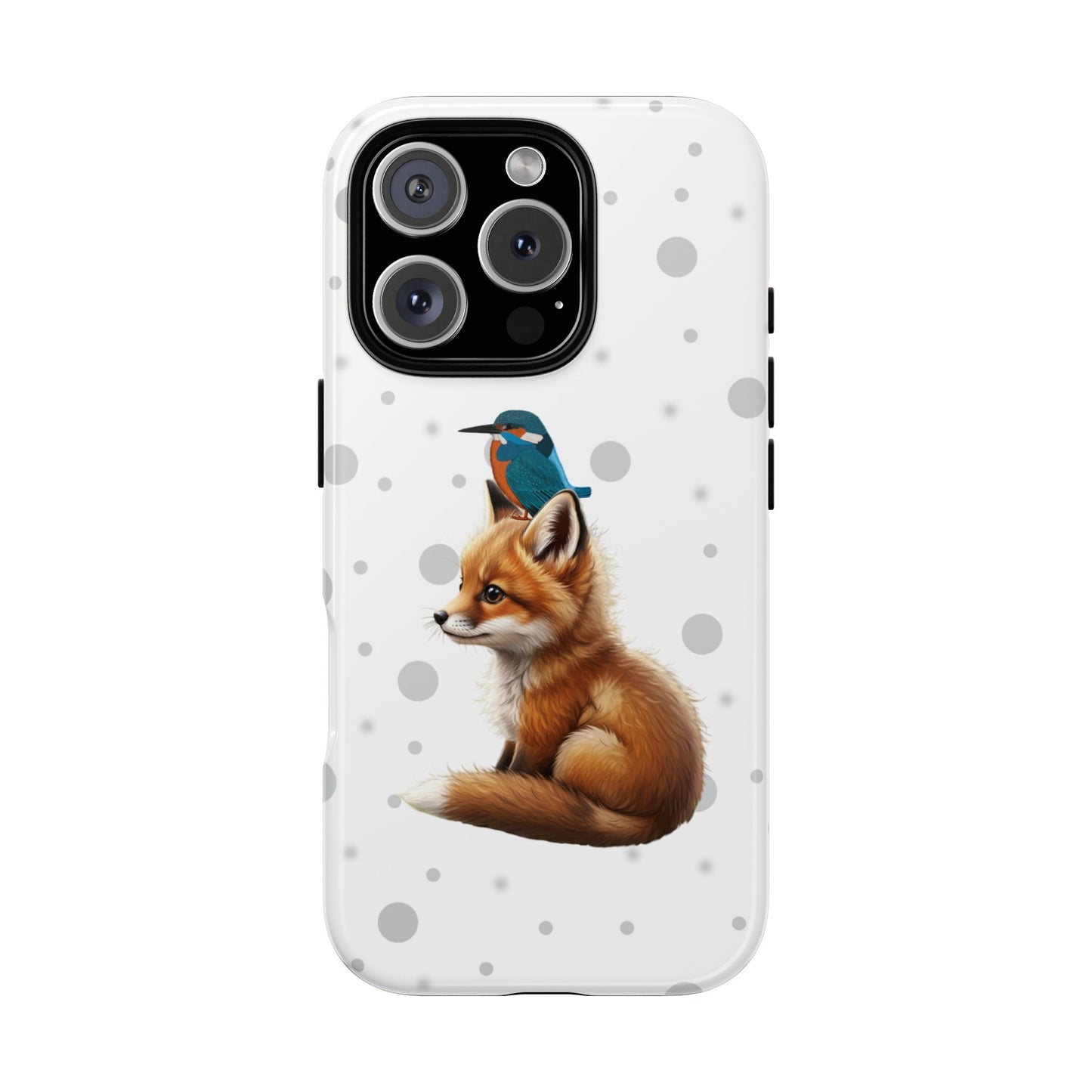 Eisvogel mit Fuchs iPhone & Google Pixel Tiermotiv Handyhülle - Tierisch guter Schutz