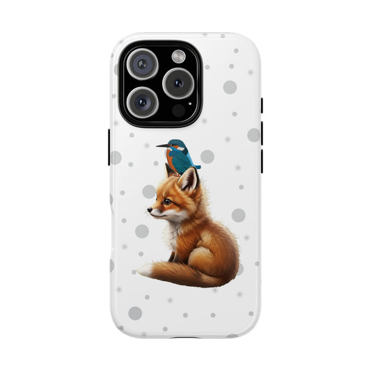 Eisvogel mit Fuchs iPhone & Google Pixel Tiermotiv Handyhülle - Tierisch guter Schutz