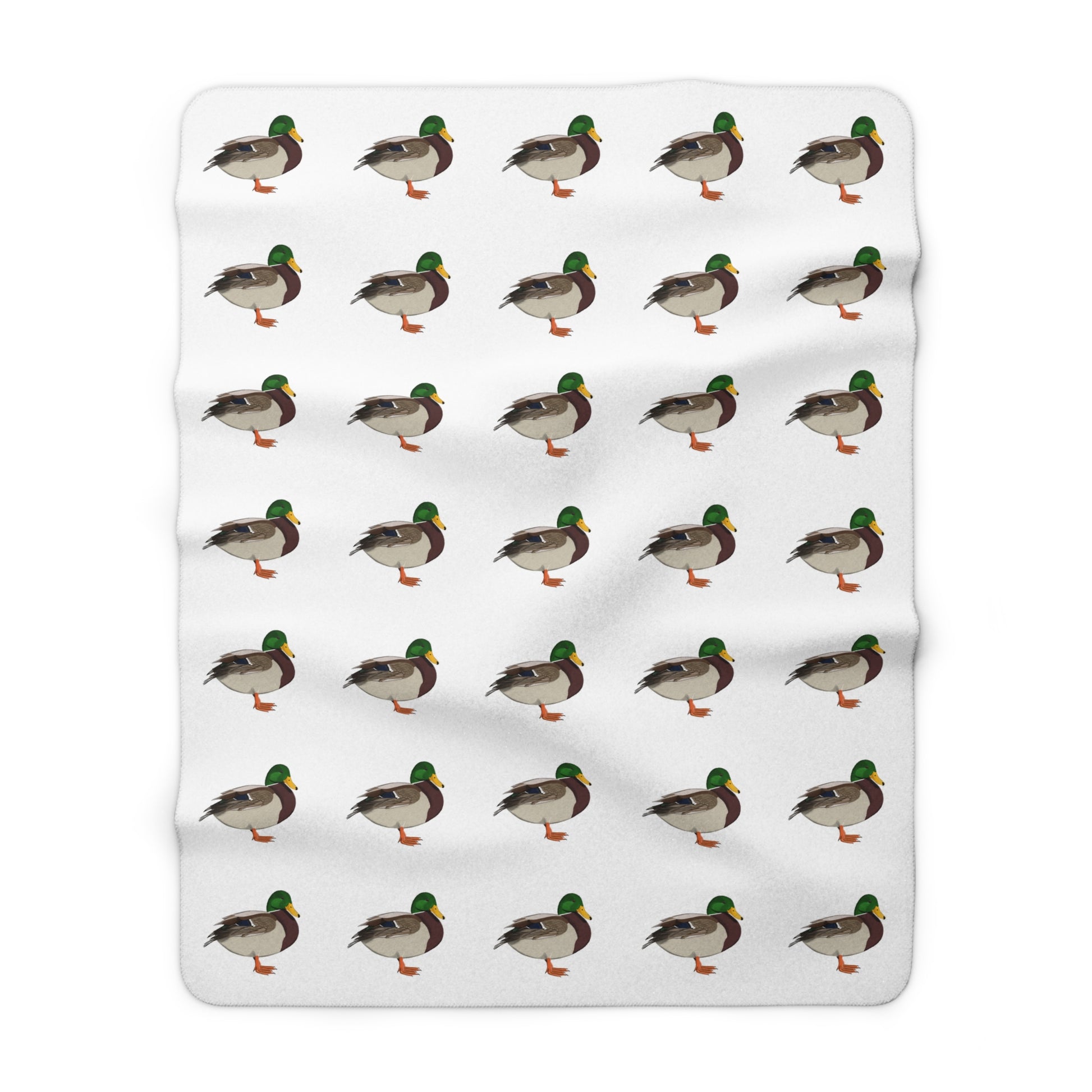 Ente Vogel Fleece Sherpa Decke (150x200 cm) – Extra Dick, Kuschelweich & Gemütlich