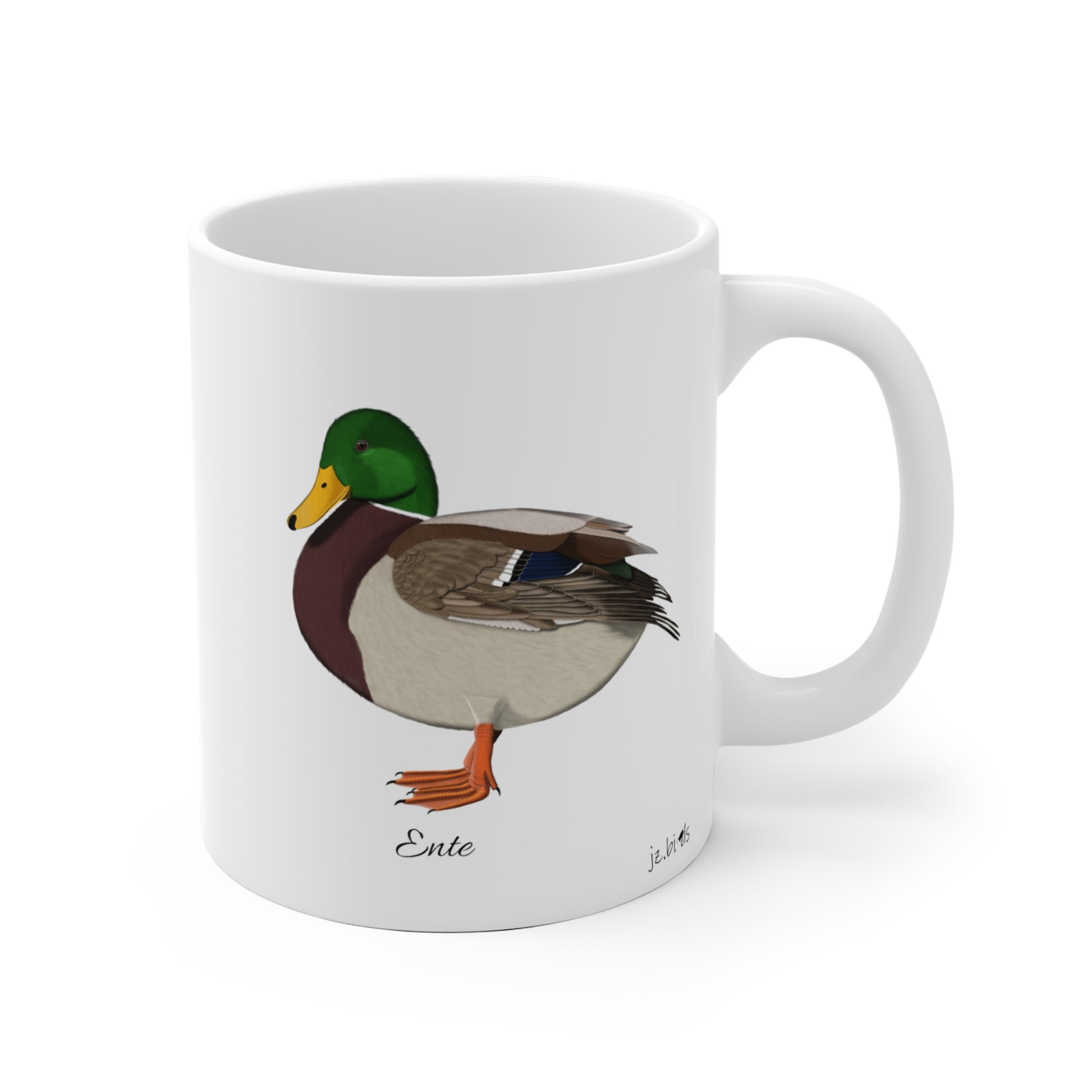 Ente Vogel Tasse Weiß für Vogelbeobachter