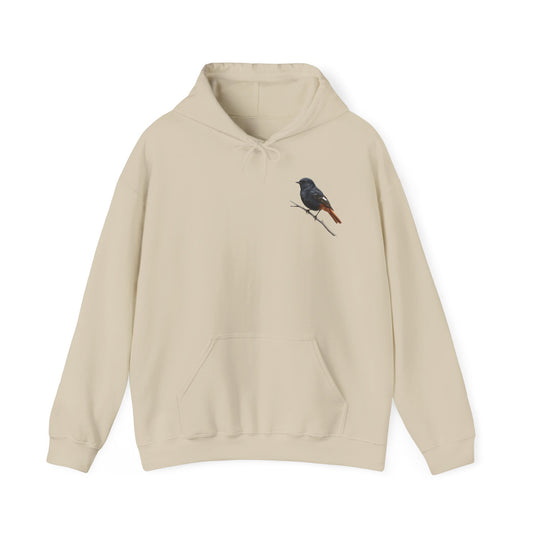 Hausrotschwanz Vogel Hoodie - Kapuzenpullover für Vogelbeobachter & Naturliebhaber mit Vogelmotiv