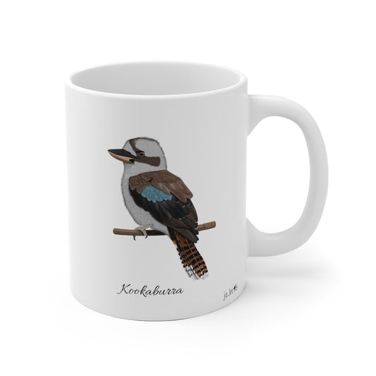 Kookaburra Vogel Tasse Weiß für Vogelbeobachter