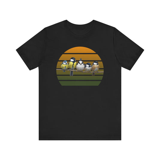 Meisen Premuim T-Shirt | Geschenk für Vogelbeobachter | jz.birds