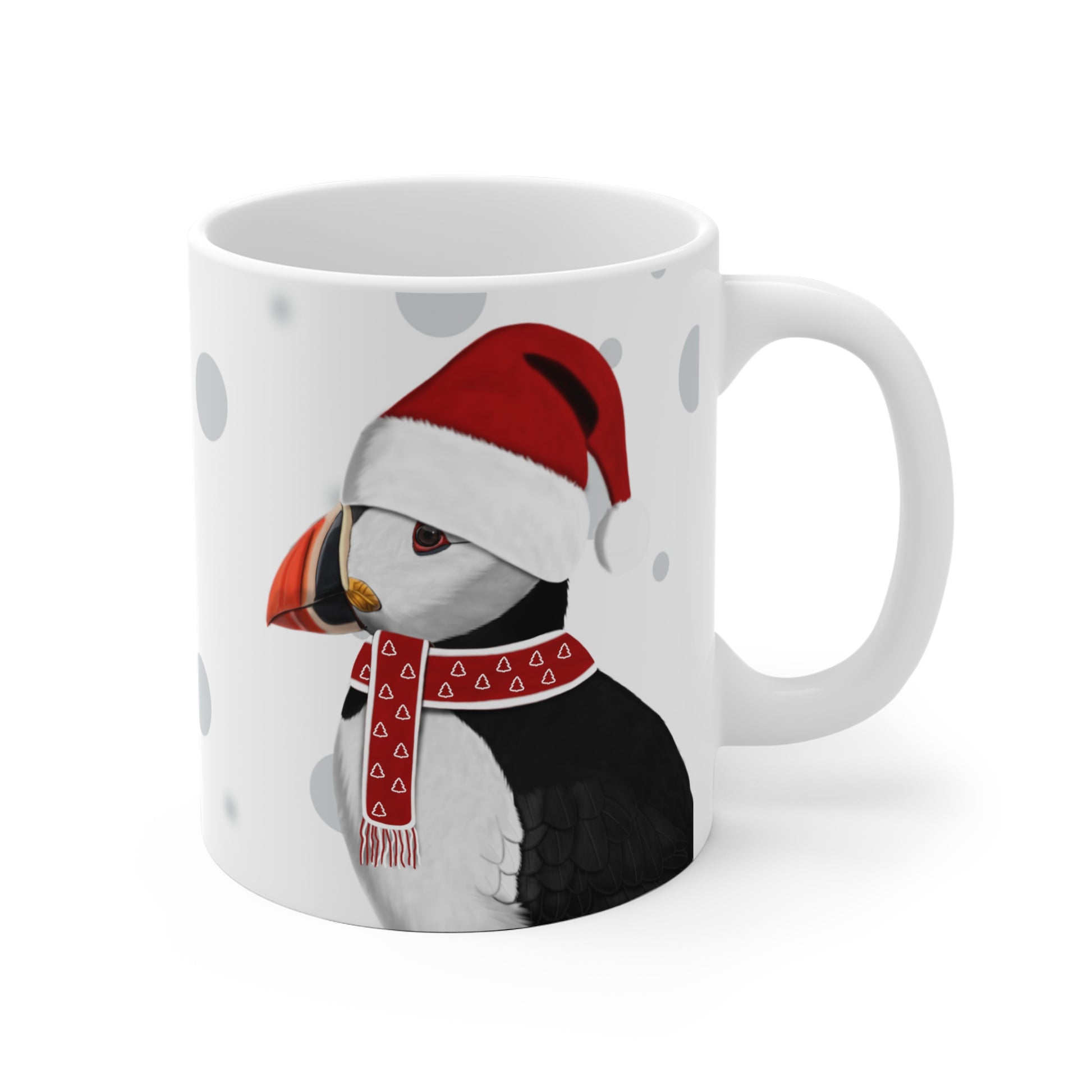 Papageitaucher als Weihnachtsmann Vogel Tasse