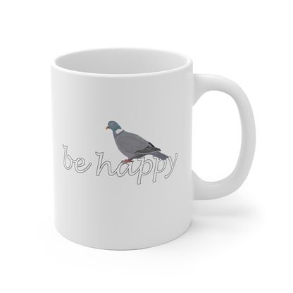 Ringeltaube Be Happy Vogel Tasse für Vogelfreunde