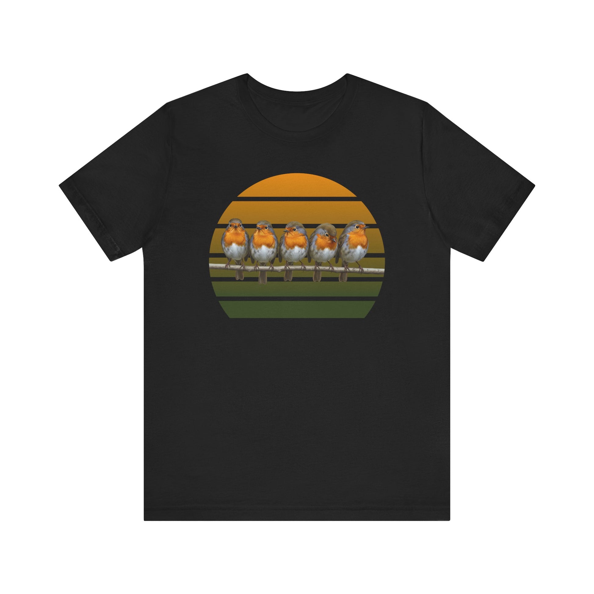 Rotkehlchen Premuim T-Shirt | Geschenk für Vogelbeobachter | jz.birds