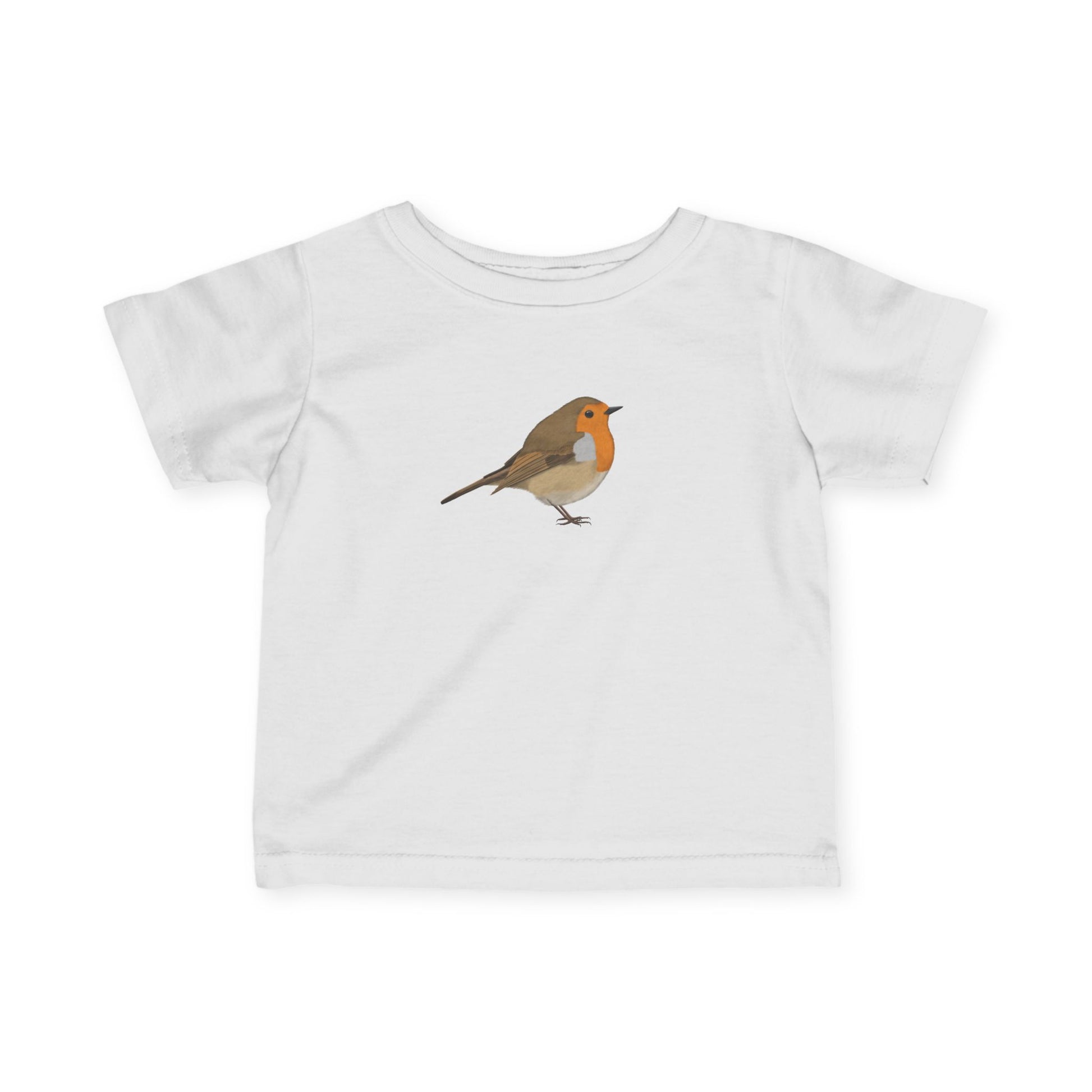 Süßes Rotkehlchen Vogel Tiermotiv Baby T-Shirt