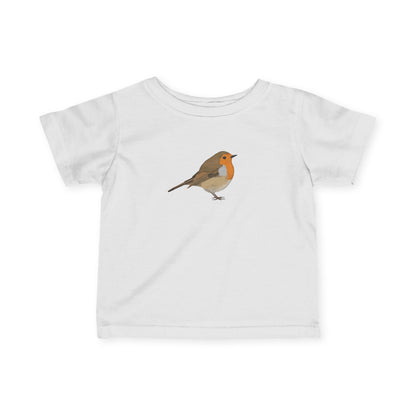 Süßes Rotkehlchen Vogel Tiermotiv Baby T-Shirt