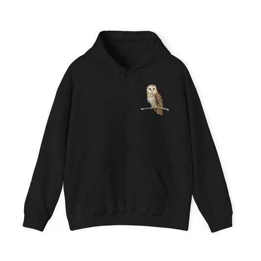 Schleiereule Hoodie - Vogel Kapuzenpullover für Vogelbeobachter & Naturliebhaber mit Vogelmotiv