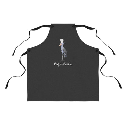 Schuhschnabel Schürze Chef de Cuisine | Lustiges Geschenk für Hobbyköche | jz.birds