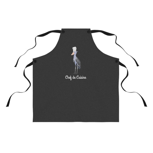 Schuhschnabel Schürze Chef de Cuisine | Lustiges Geschenk für Hobbyköche | jz.birds