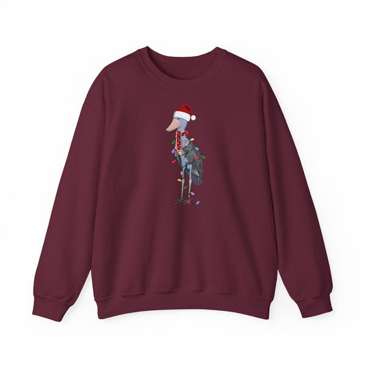 Schuhschnabel Weihnachts-Sweatshirt | Unisex Vogel Sweater für Vogelfreunde & Vogelbeobachter