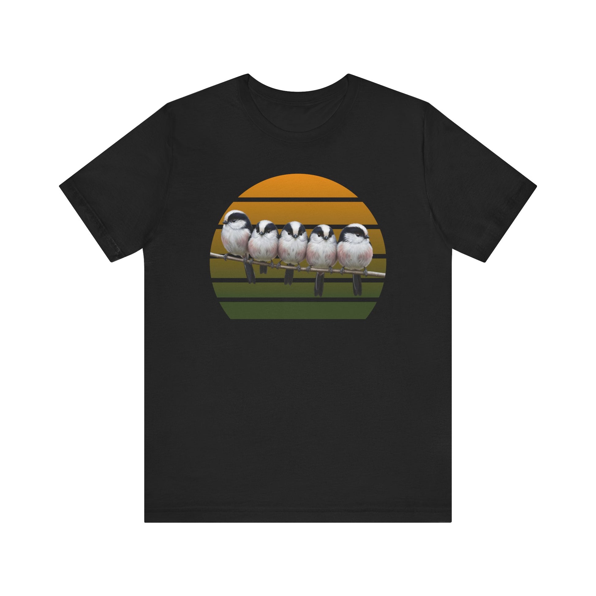 Schwanzmeisen Premuim T-Shirt | Geschenk für Vogelbeobachter | jz.birds