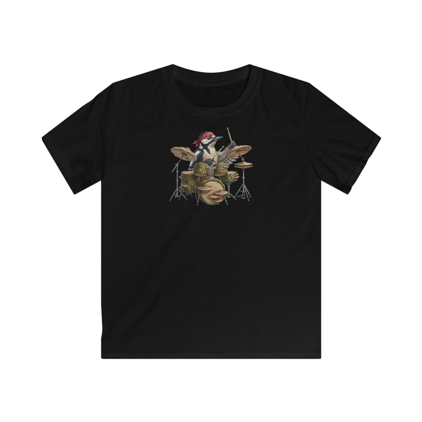 Sigi Specht am Schlagzeug Kinder T-Shirt – Die Gartenvögel Offizielles Band Merch