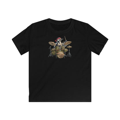 Sigi Specht am Schlagzeug Kinder T-Shirt – Die Gartenvögel Offizielles Band Merch