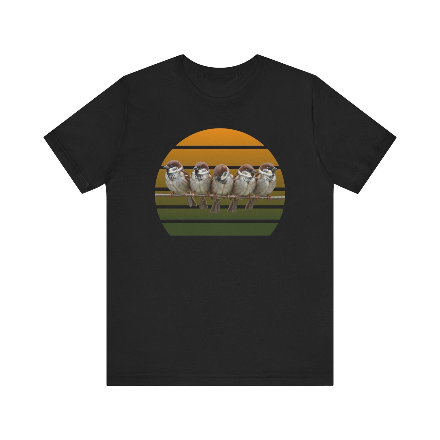 Spatzen Premuim T-Shirt | Geschenk für Vogelbeobachter | jz.birds