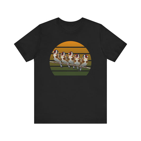 Stieglitz Premuim T-Shirt | Geschenk für Vogelbeobachter | jz.birds