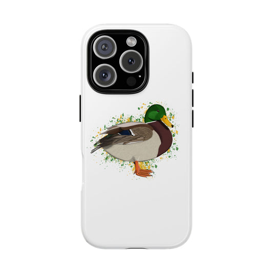 Stockente Ente Vogel iPhone & Google Pixel Vogelmotiv Handyhülle Weiß