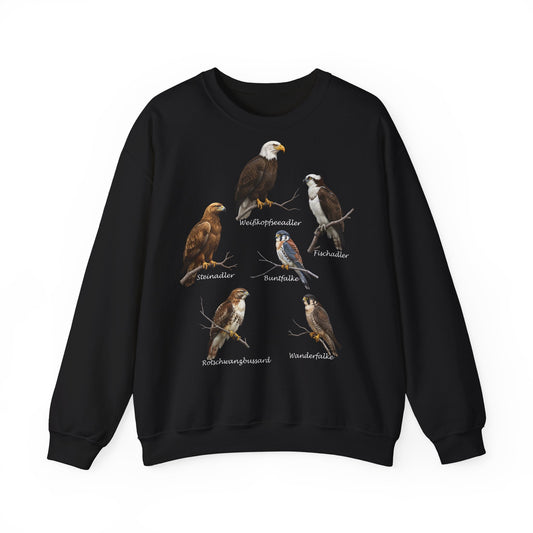 Sweatshirt mit Greifvögeln: Adler, Falke & Co. | Vogelkunde & Outdoor