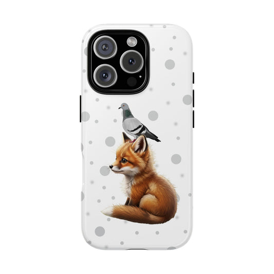 Taube mit Fuchs iPhone & Google Pixel Tiermotiv Handyhülle - Tierisch guter Schutz
