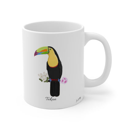 Tukan Vogel Tasse Weiß für Vogelbeobachter