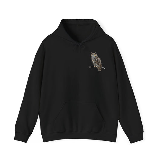 Uhu Hoodie - Vogel Kapuzenpullover für Vogelbeobachter & Naturliebhaber mit Vogelmotiv