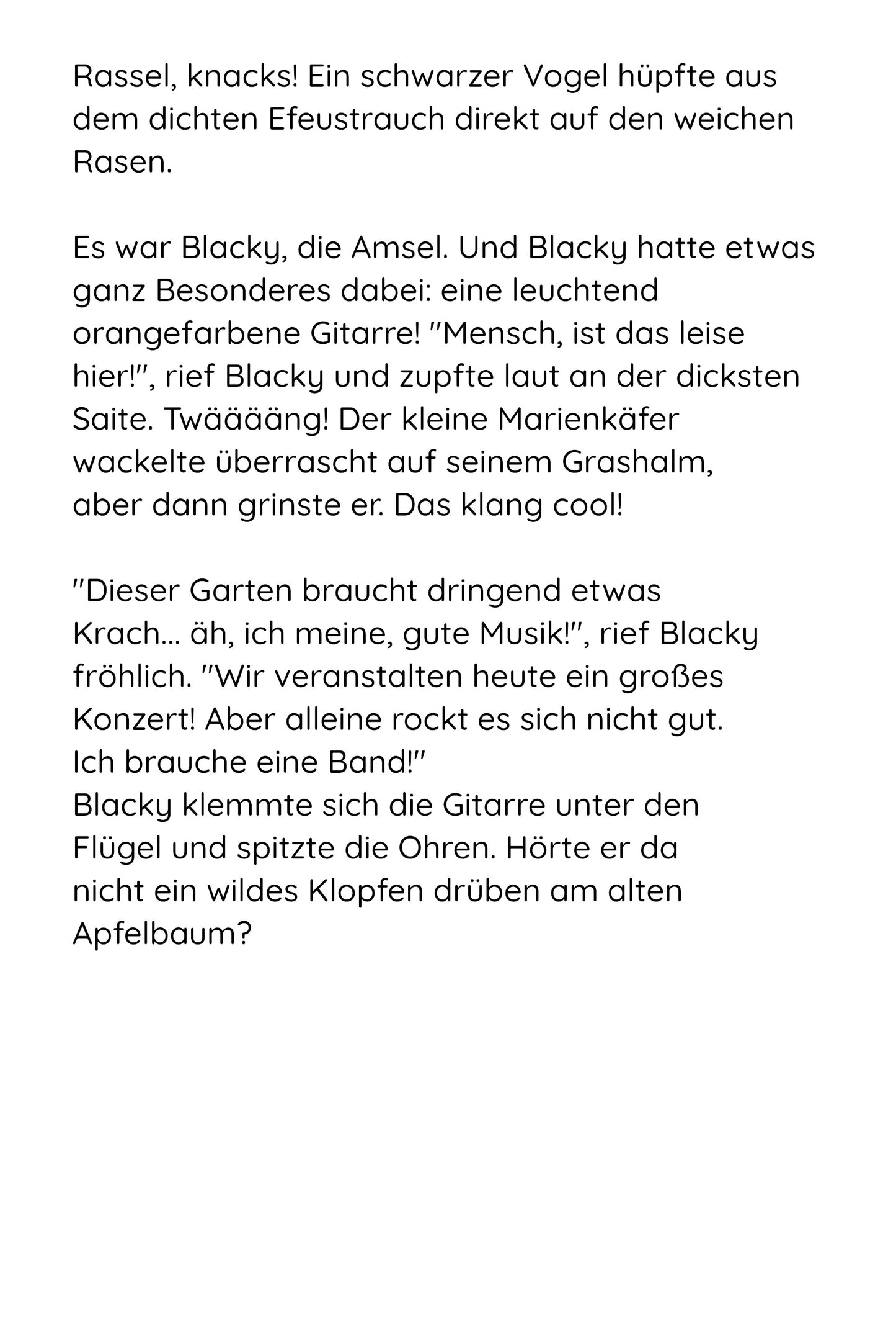 Die Gartenvögel – Das große Gartenkonzert (Kinderbuch, Band 1)